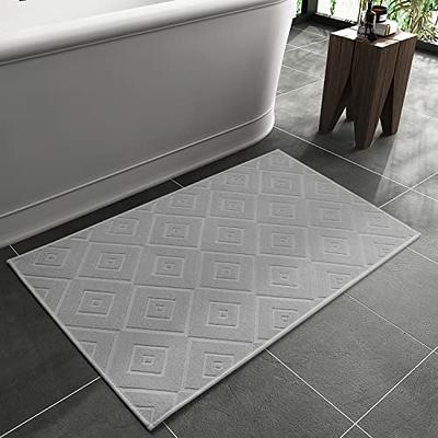 American Soft Linen Fluffy Foamed Non Slip Bath Rug, 21 In 32 In