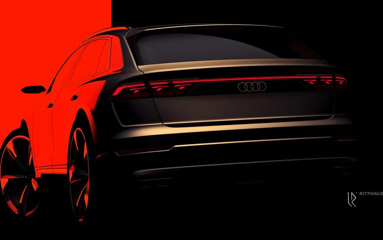 Audi小改款Q8預告9月5日發表　全新式樣科技尾燈將成升級亮點
