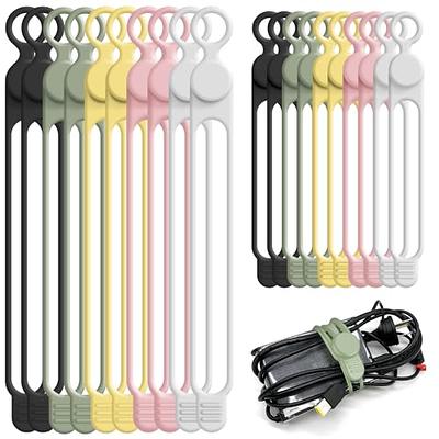 Cable Ties Reusable 120PCS Adjustable 6 Inch Cord Ties Velcro Fastening  Wire Straps Wire Ties Hook Loop Cable Management Cord Organizer for  Electronics Home Office PC TV Organizing (5 Colors), Cable Ties 