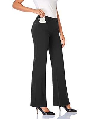 Tapata Women's 28''/30''/32''/34'' Stretchy Straight Leg Dress Pants with  Pockets Tall, Petite, Long, Regular for Work Business Casual 28, New  Charcoal, 16 at  Women's Clothing store