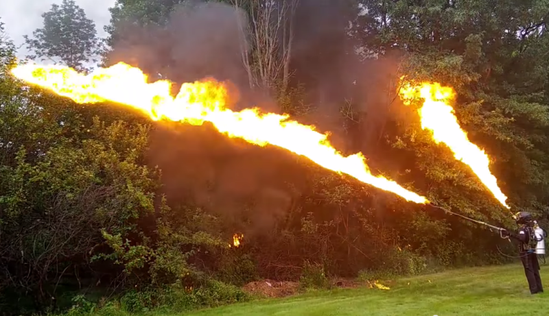 We found the ultimate flamethrower that spits fire 50 feet into the air