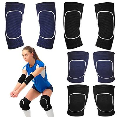 Hungdao Volleyball Knee Pads and Volleyball Arm Sleeves Volleyball Pads  Forearm Elbow Sleeve Volleyball Train Accessories with Protection Pad Thumb