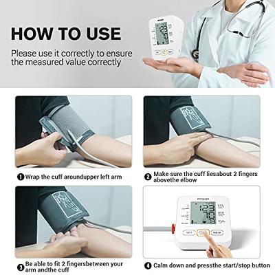 Automatic Digital Upper Arm Blood Pressure Monitor with Cuff fits