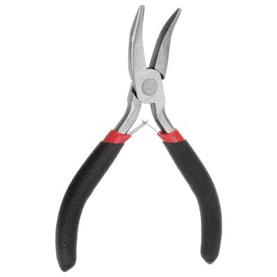 Mini Bent Nose Pliers 4.5 Toothless Curved Precision Plier w