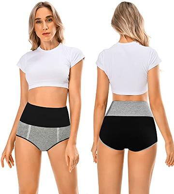 MISSWHO Cotton High Waisted Soft Womens Underwear Breathable