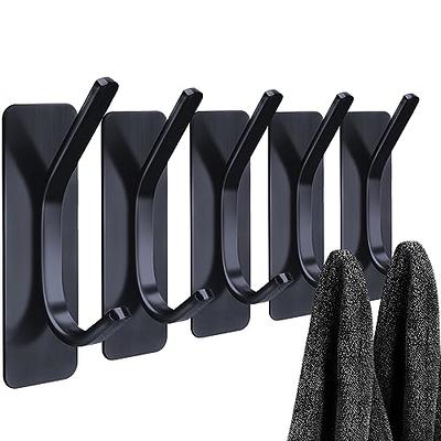 Honmein 6 Pcs Adhesive Wall Hooks for Hanging - Waterproof Shower Hooks,  Heavy Duty Towel Hooks for Bathrooms, Kitchens, and Offices (Black) - Yahoo  Shopping