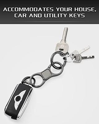 Idakekiy Key Chain Quick Release Spring with 4 Key Rings Heavy Duty Car  Keychain Organizer for Men and Women (Orange Red) - Yahoo Shopping