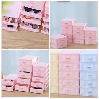 Plastic Storage Box Makeup Drawers Organizer Box Jewelry Container Case  Cosmetic