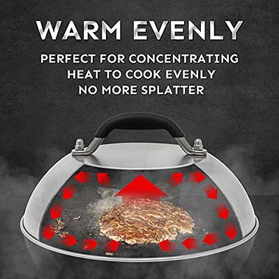 ZOOFOX Melting Dome & Burger Press for Griddle, 12 Stainless