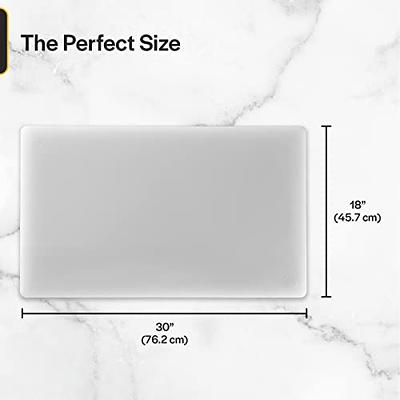 Commercial White Plastic Cutting Board Nsf Extra Large 24 X 18 X 0.5 Inch  Bpa