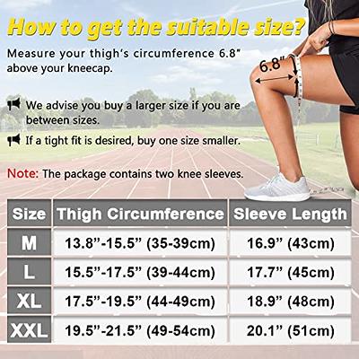  NOSIDAK Full Leg Compression Sleeve (Pair), Copper Knee  Sleeves, Anti Slip Compression Stockings, Support for Thigh, Knee, Calf,  Arthritis, 20-30mmHg Reduce Varicose Veins, Swelling for Women & Men :  Health 