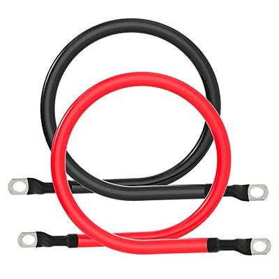 WindyNation 8-Gauge 15 ft. Black + 15 ft. Red (30 ft. Total) Welding Battery Pure Copper Flexible Cable Wire