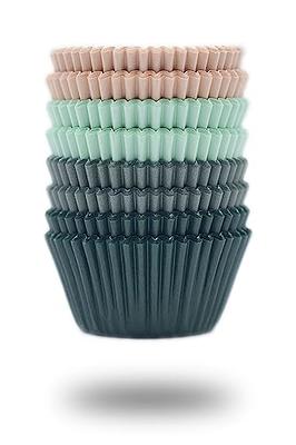 600 Pcs Mini Size Tulip Cupcake Liners Mini Baking Cups Non Stick Baking  Cups Grease Resistant Muffin Cups Paper Liners Heat Resistant Cupcake  Wrappers for Wedding Birthday Party (White, Green, Red) 