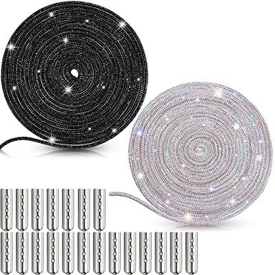  PAGOW 1Pairs Rhinestone Shoe Laces, Crystal Bling Bling Shiny  Rhinestone Glitter Rope, Drawstring Cords Replacement for Sneakers  Sweatpants Shorts Crystal Hoodies (Colorful)) : Everything Else