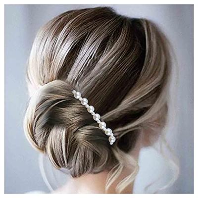 FOMIYES 2pcs bead hair comb hair decor hair accessory for girls wedding  hair clip pearl accessories for women girls hair accessory flower hair  clips