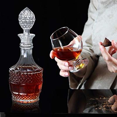 MDLUU Liquor Decanter, Glass Decanter Bottle with Airtight Stopper, Wiskey  Vodka Bourbon Decanter for Gift, Home, Bar, Party Decor, 27oz/800ml Clear -  Yahoo Shopping