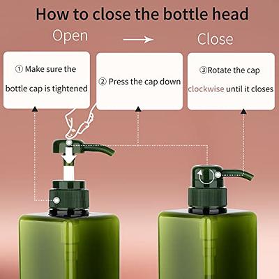 Glass Lotion Bottle Black Stainless Steel Compression Pump Soap Bottle  Clear Press Bathroom Soap Bathroom Accessories
