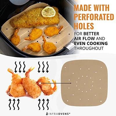 Airfryer Liners for Ninja Air Fryer 6.5 Inch,2-5 Qt Air Fryer Paper Liners  Disposable,100 Pcs Baking Parchment Sheets Air Fryer Accessories for Ninja