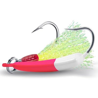  3 Pack Bucktail Jig Lure Hair Jig Saltwater