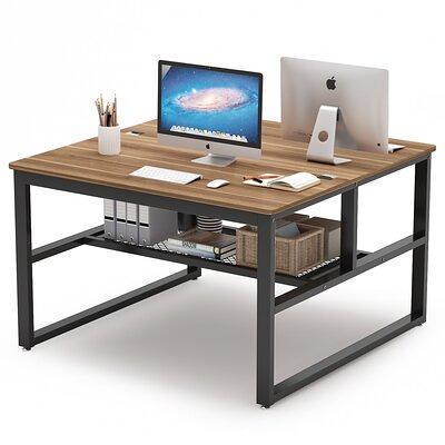 Inbox Zero Home Office Extra Large Computer Desk, 47 X 47 Inch Two