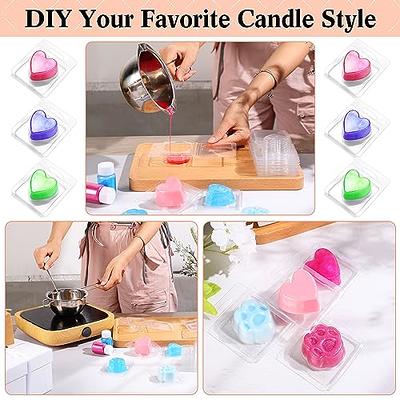 20 100 Packs Wax Melt Molds Clear Empty Plastic Candle Box