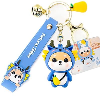 Kawaii Cute Panda Anime portachiavi animato divertente Little Hat Bear  Animal Key Charm Bag accessori regalo per feste per ragazze amanti del  ragazzo - AliExpress