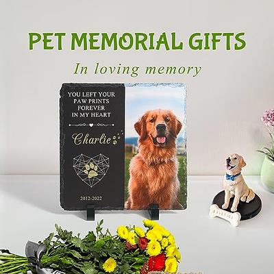 Bemaystar Personalized Pet Memorial Gifts Dog Memorial Gifts for Loss of  Dog Pet Loss Gifts in Memory of Dog Night Lights Custom Dog Memorial Plaque