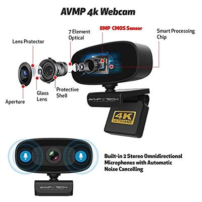  1080P Webcam with Microphone, C960 Web Camera, 2 Mics