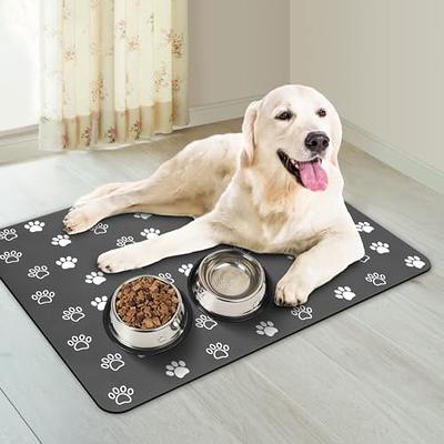 Pet Feeding Mat Cat Food Mats for Indoor Cats Absorbent Cat Feeding Bowl  Mat No Stains Easy Clean Cat Food Mat Quick Dry Mat for Cat Food and Water