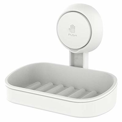 Wall Mounted Soap Dish Drain Soap Holder for Bathroom Self