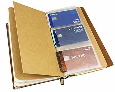  Moterm Zipper Pocket for Travelers Notebook, 1 Insert