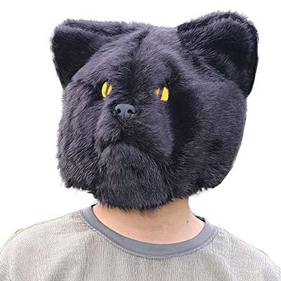 SAFIGLE Therian Mask Plush Cat Fox Mask Therian Realistic Therian, therians  mask 