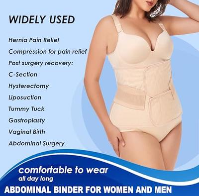 Abdominal Binder Post Surgery for Men and Women, Postpartum Belly Band,  Hernia Belt Stomach Compression Wrap for Hernia Surgery, C-Section, Natural  Birth, Abdominal Injuries,Nude,L - Yahoo Shopping