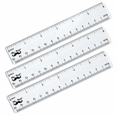  YouOKLight Plastic Ruler 30cm, Clear Ruler,Transparent