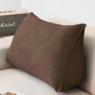 WOWMAX Headboard Wedge Reading Pillow Back Support Linen - Yahoo