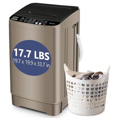 Costway 1.5 cu. ft. Portable Semi-Automatic Twin Tub Washer and