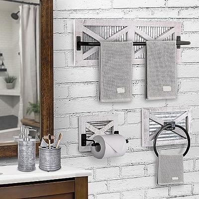 Autumn Alley Farmhouse Galvanized Double Roll Toilet Paper Holder with Shelf