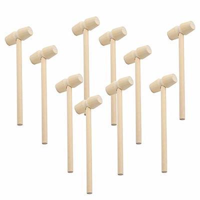 TOYMIS 10Pcs Wooden Crab Mallets Seafood Shellfish Hammers Dessert Making  Mallet for Cracking Chocolate Seafood Shell, Small Wooden Mallets - Yahoo  Shopping