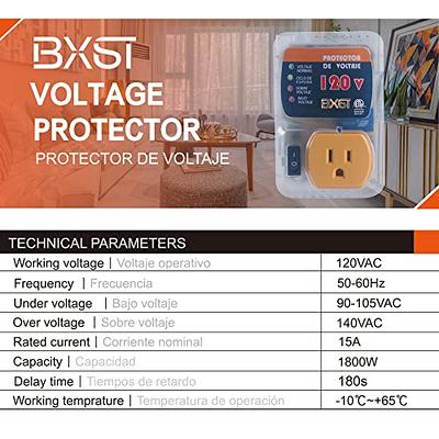 BXST One Outlet Plug In Voltage Protector For Home Protects Against High  And Low Voltage Surge