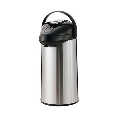 Thermos Glass Vacuum Insulated Pump Pot, 2 quart, Metallic Gray