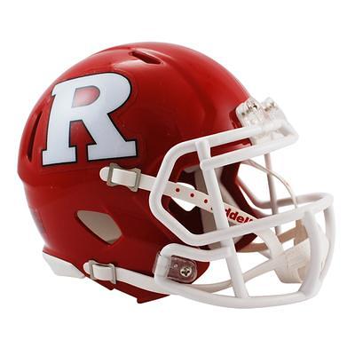 Matte White with Scarlet Red Mask Blank Riddell Revolution SPEED Mini  Football Helmet