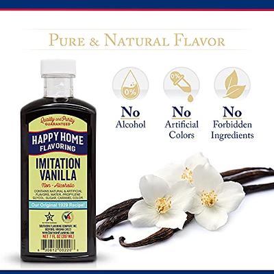 Happy Home Imitation Vanilla Flavoring, Non-Alcoholic, Certified Kosher, 7  oz. - Yahoo Shopping