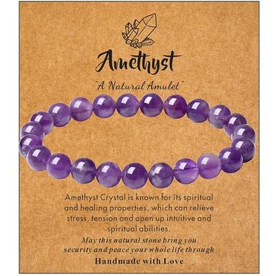 Amethyst Pyramid Stone Bracelet (Stretchable) (1 Pc) – Numeroastro