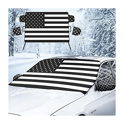 EcoNour Windshield Cover for Ice and Snow | Enhanced Waterproof Fabric  Windshield Frost Cover for Any Weather | Water, Heat & Sag-Proof Car