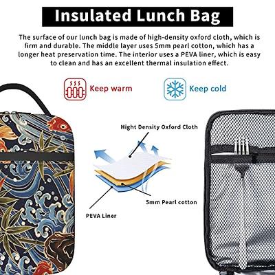 Supdreamc Traditional Koi Fish Art Lunch Bag Leakproof Lunch Pail Container  for Adults Nurse Teacher Work Outdoor Travel Picnic, Reusable Handbag, To Keep  Food Hot/Cold - Yahoo Shopping