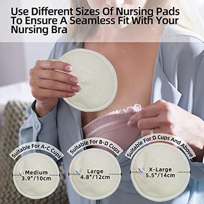 Organic Reusable Pads for Breastfeeding Bamboo Cloth Nursing Pad Essentials  for Breast Feeding Zero Waste First Time Mom Gifts 3 Sets 