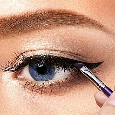 Jessup Eyeliner Brush Makeup Thin Bent Precision Angled Flat