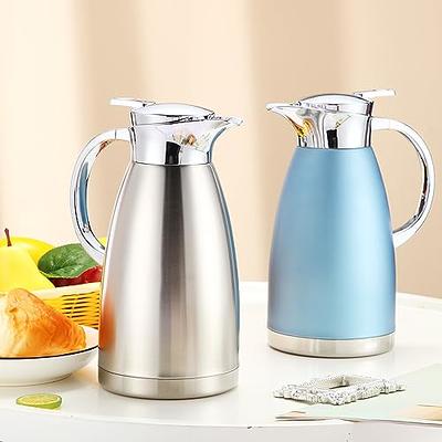 1pc 68oz Coffee Carafe Air pot Insulated Coffee hot water Urn Stainless  Steel Vacuum Thermal Pot Flask Dispenser for Coffee, Hot Water, Tea, Hot  Beverage - Keep 12 Hours Hot, 24 Hours