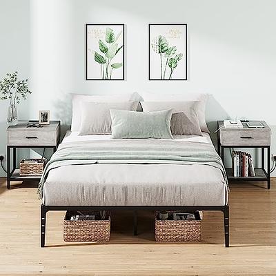 Alkmaar Queen Bed Frame with Storage, Queen Size Bed Frame