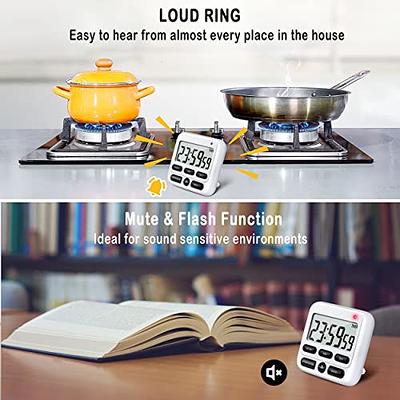 Mini Digital Kitchen Timer for Cooking Big Digits Loud Alarm Magnetic  Backing Stand Cooking Timer Suitable for Study Work Sport